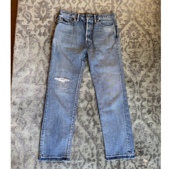 Chimala Mid-Rise Straight Leg Selvedge Jeans - Picture 1 of 14